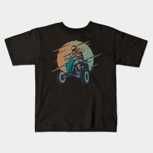 Pixel Quad Biker - low-bit graphics - gift Kids T-Shirt